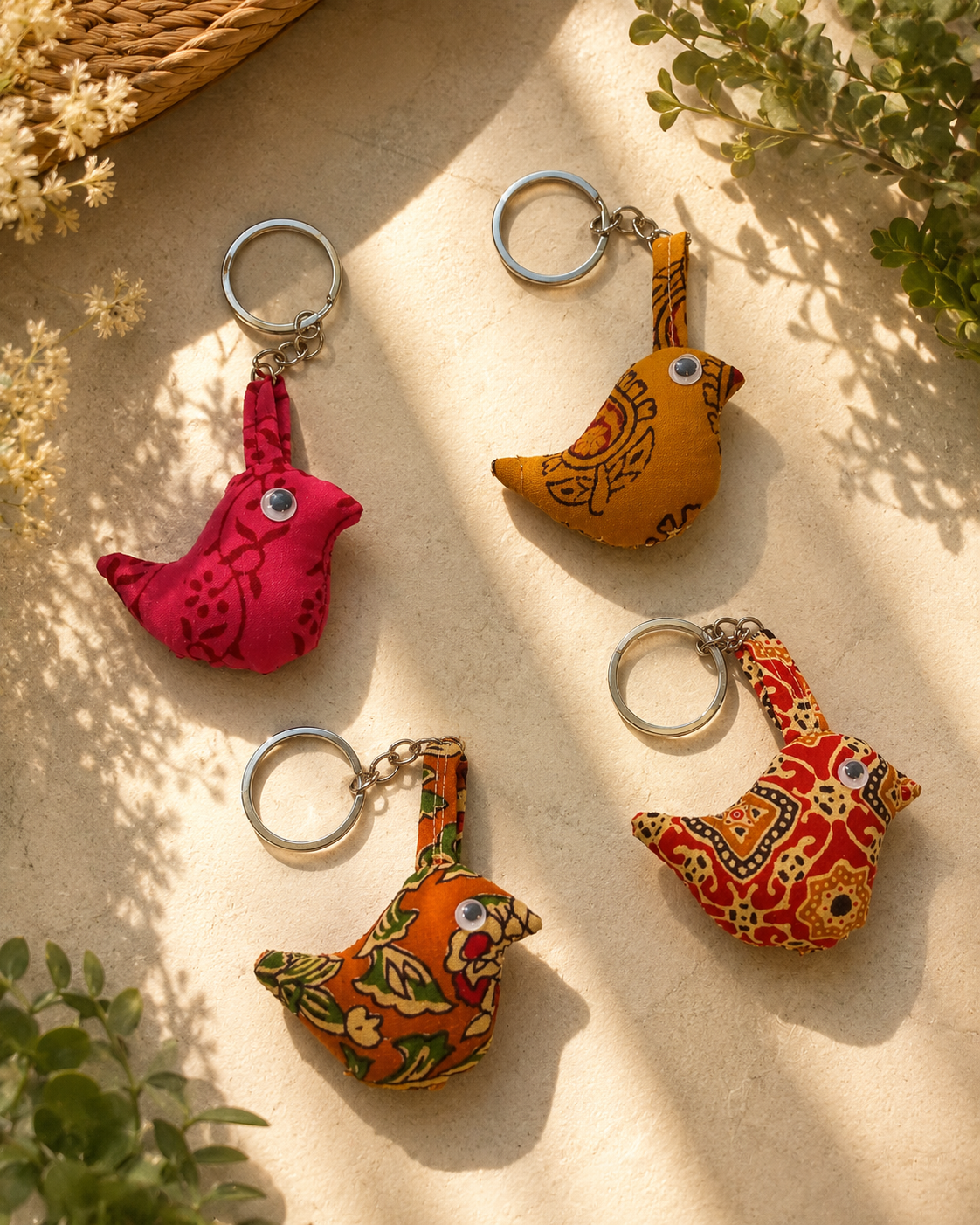 Handmade Bird Keychains