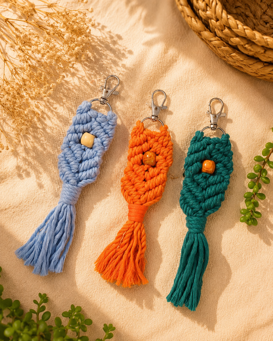 Handmade Macrame Keychains