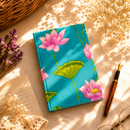 Pichwai Print Teal Handmade Diary
