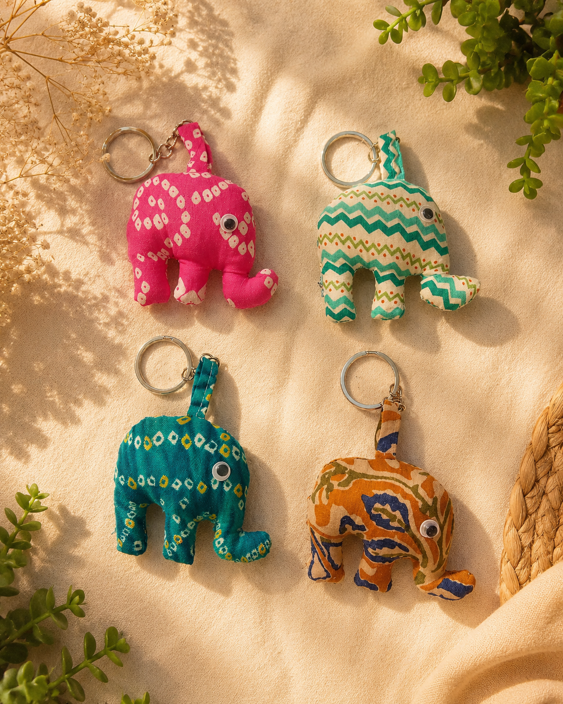 Handmade Haathi Keychains