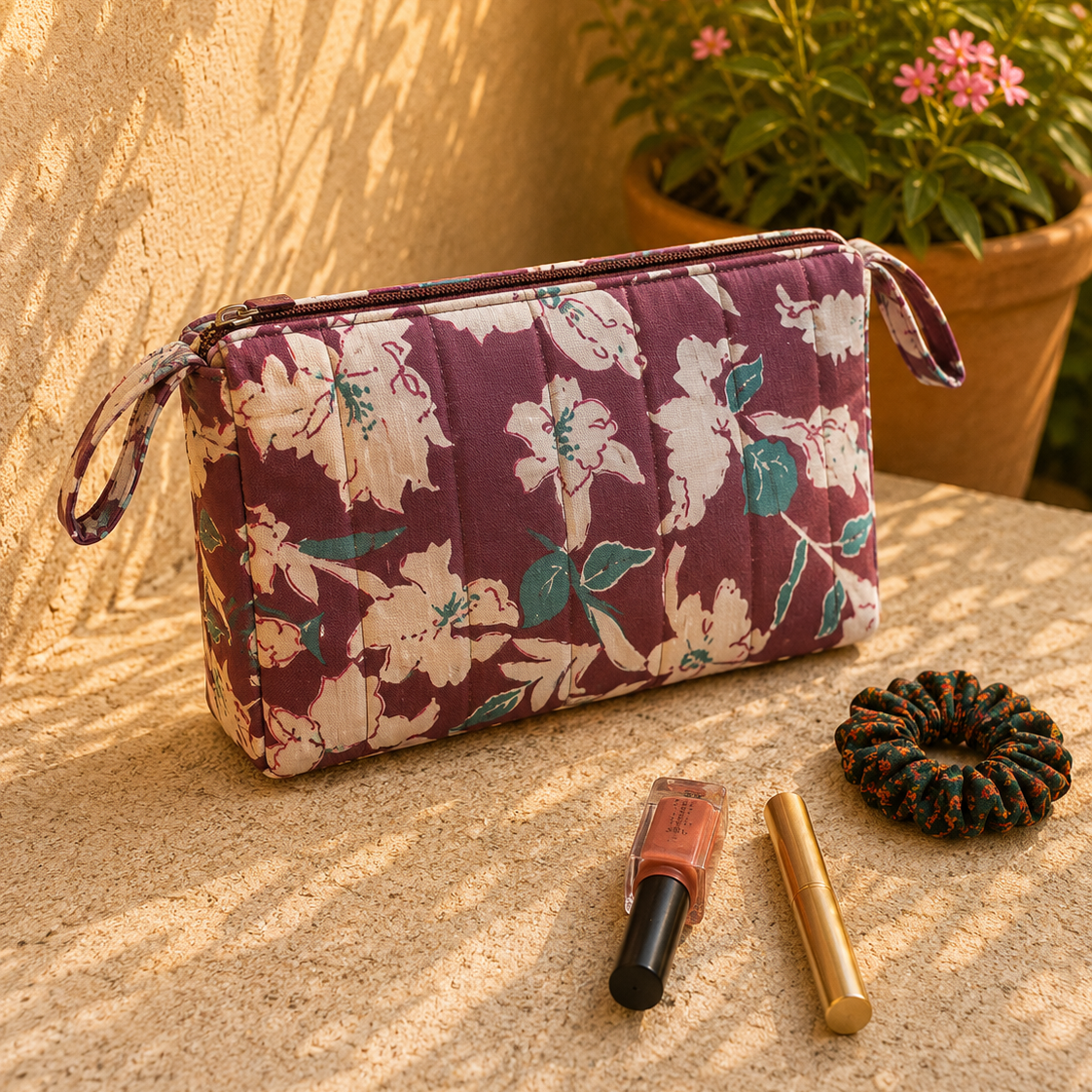 Floral Print Cotton Utility Kit