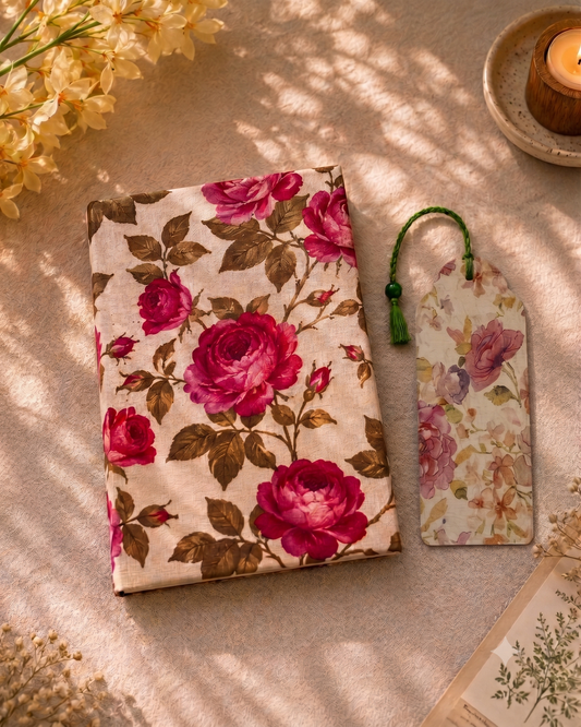 Kalamkari A5 Diary & Bookmark Desk Calm Set