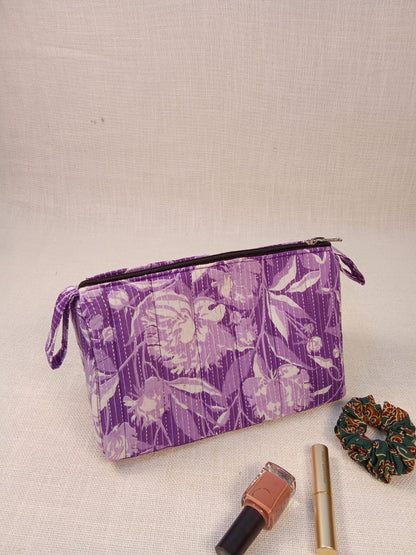 Floral Print Cotton Utility Pouch Kit