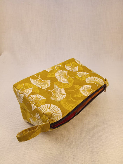 Yellow Floral Print Cotton Utility Kit