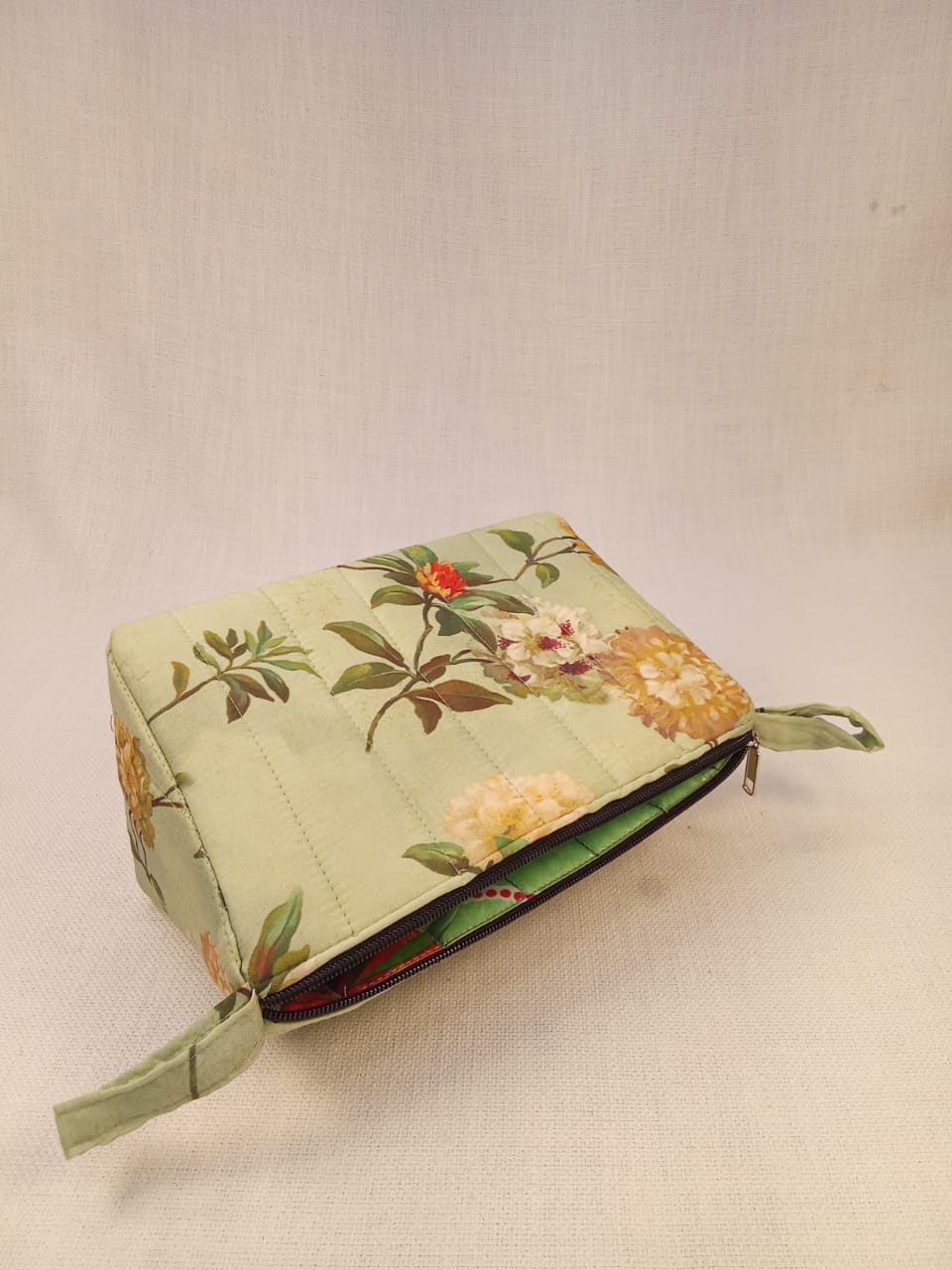 Floral Print Cotton Pouch Kit