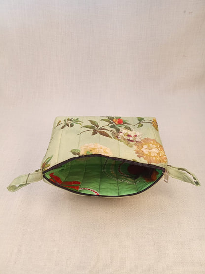 Floral Print Cotton Pouch Kit