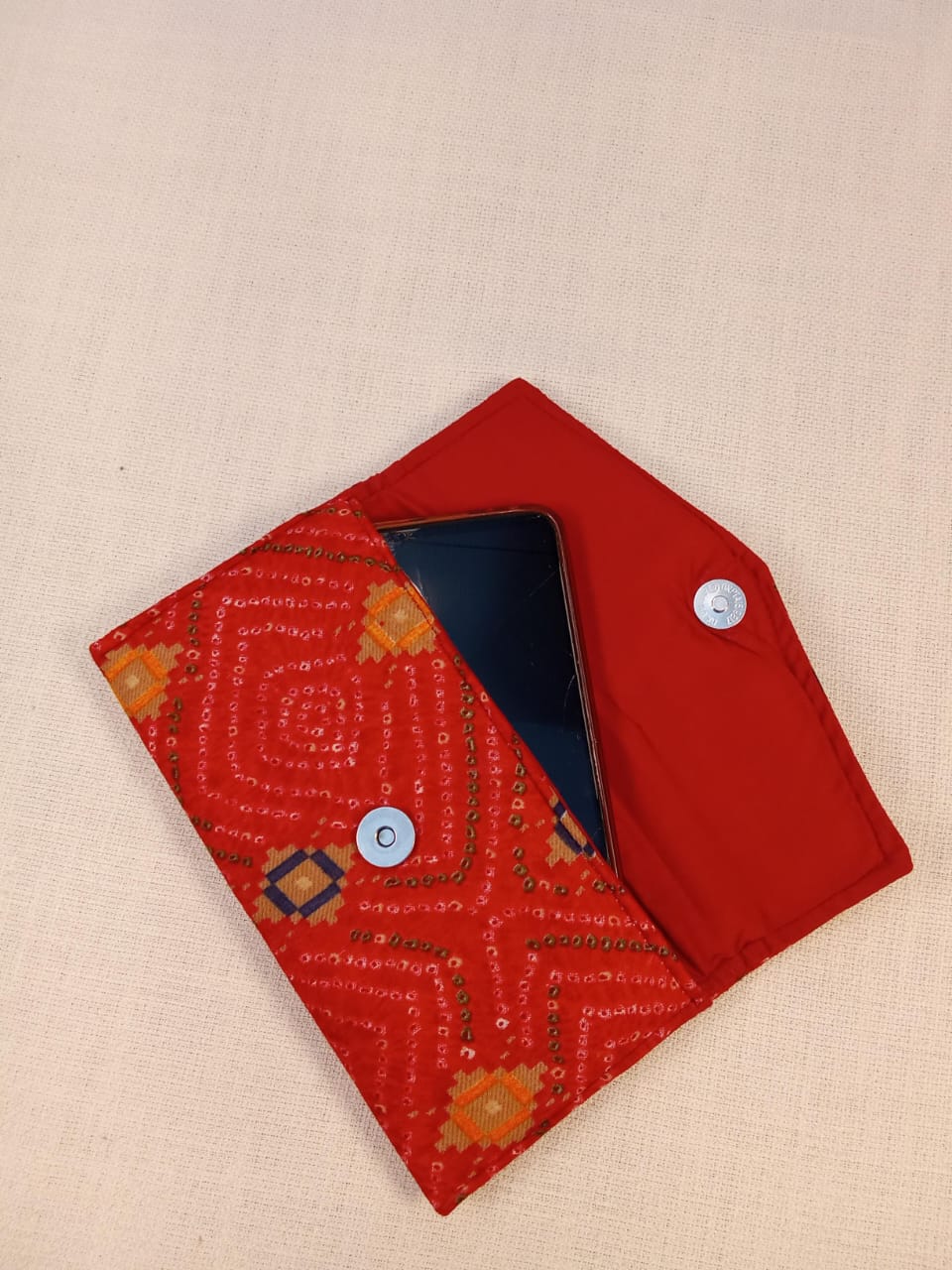 Warli Print Cotton Clutch
