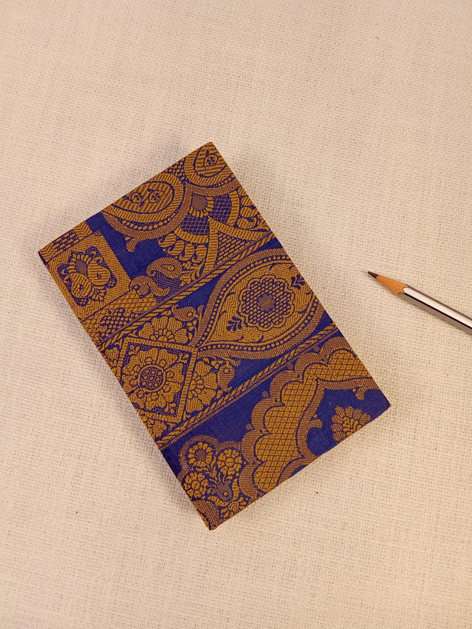 Kalamkari Print Blue Handmade Diary