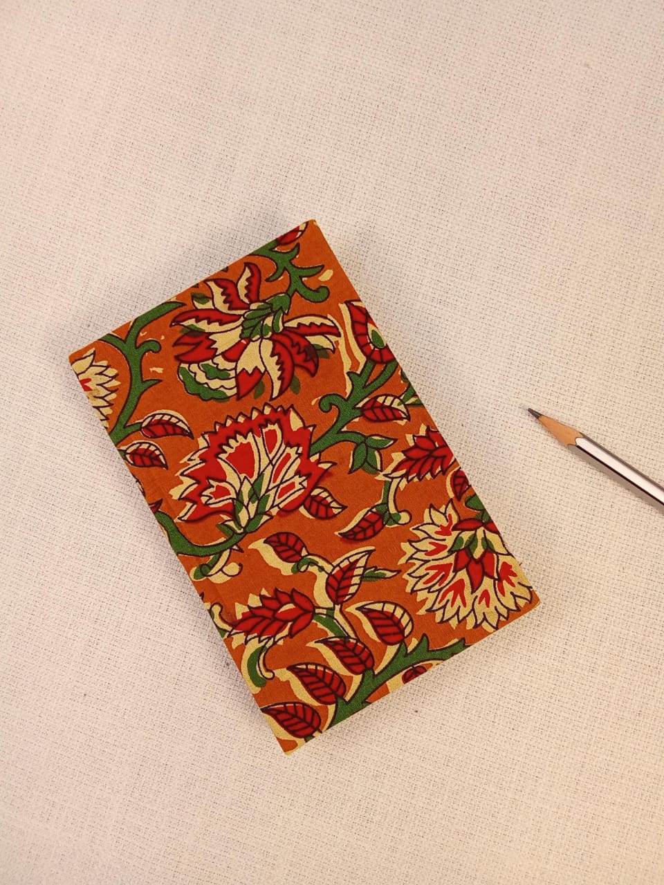 Kalamkari Print Mustard Handmade Diary