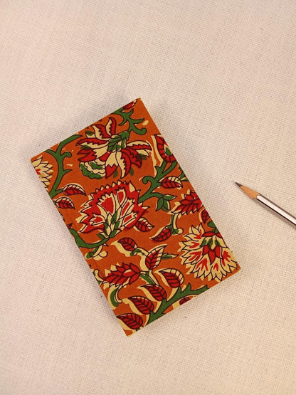 Kalamkari Print Mustard Handmade Diary
