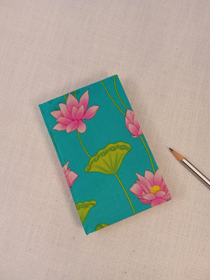 Pichwai Print Teal Handmade Diary