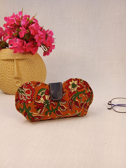 Set of Green Printed Diary, Mustard Printed Clutch, Floral Eyewear Case & Floral Coin Pouch - Work & Wonder