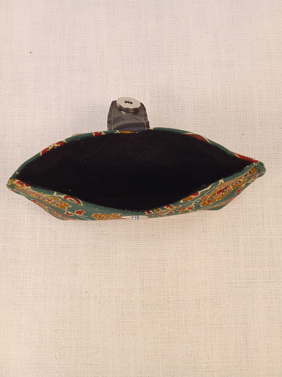 Kalamkari Green Print Handmade Sunglass Case