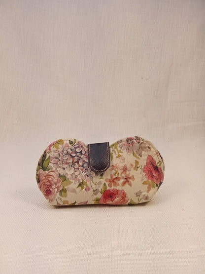 Vintage Floral Print Handmade Sunglass Case