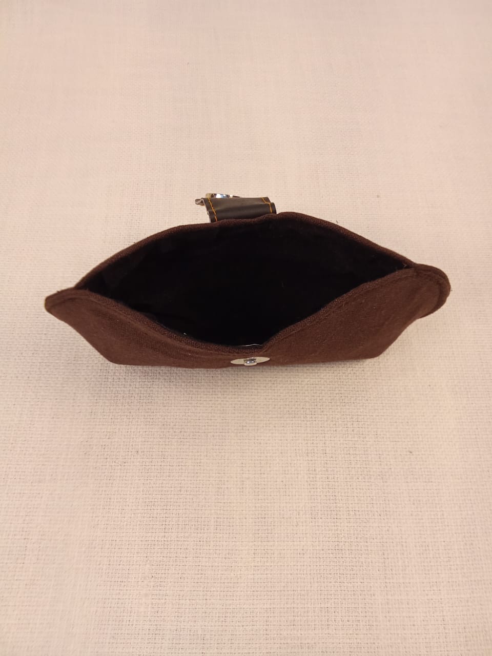 Solid Brown Handmade Sunglass Case