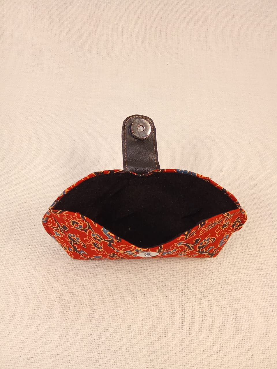 Kalamkari Print Red Handmade Sunglass Case