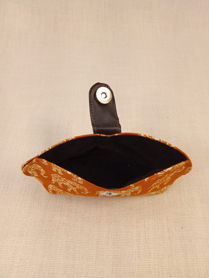 Block Print Rust Handmade Sunglass Case