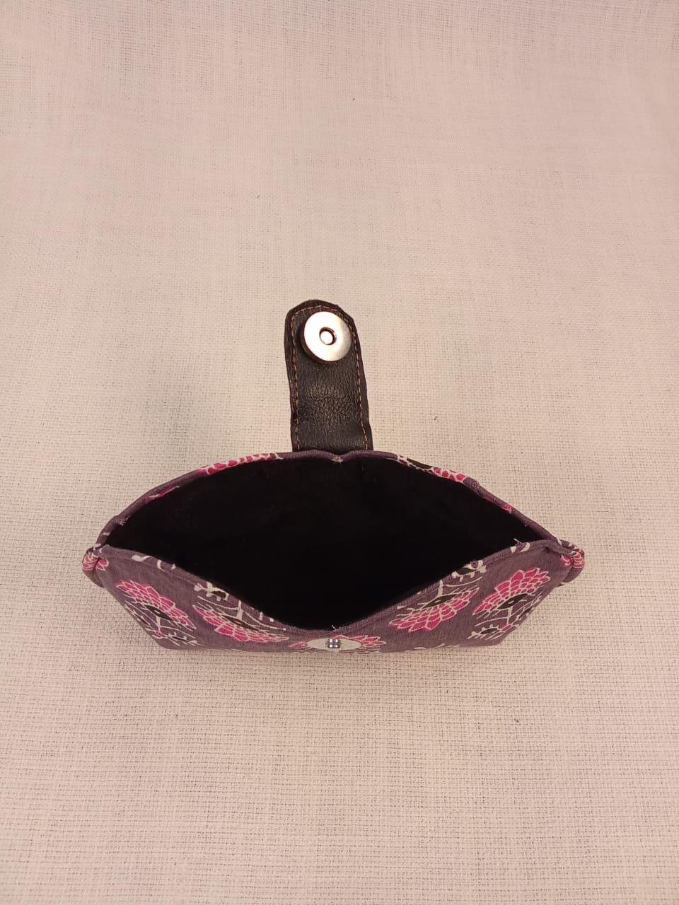 Block Print Purple Handmade Sunglass Case