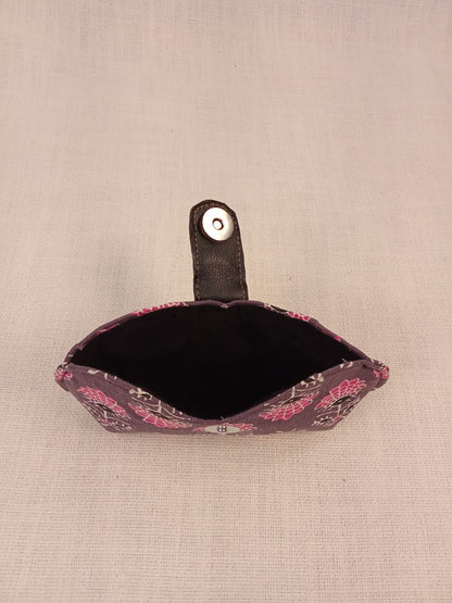 Block Print Purple Handmade Sunglass Case