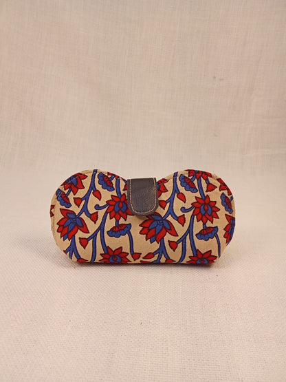 Sangneri Print Sunglass Case & Geometric Block Print Clutch Set