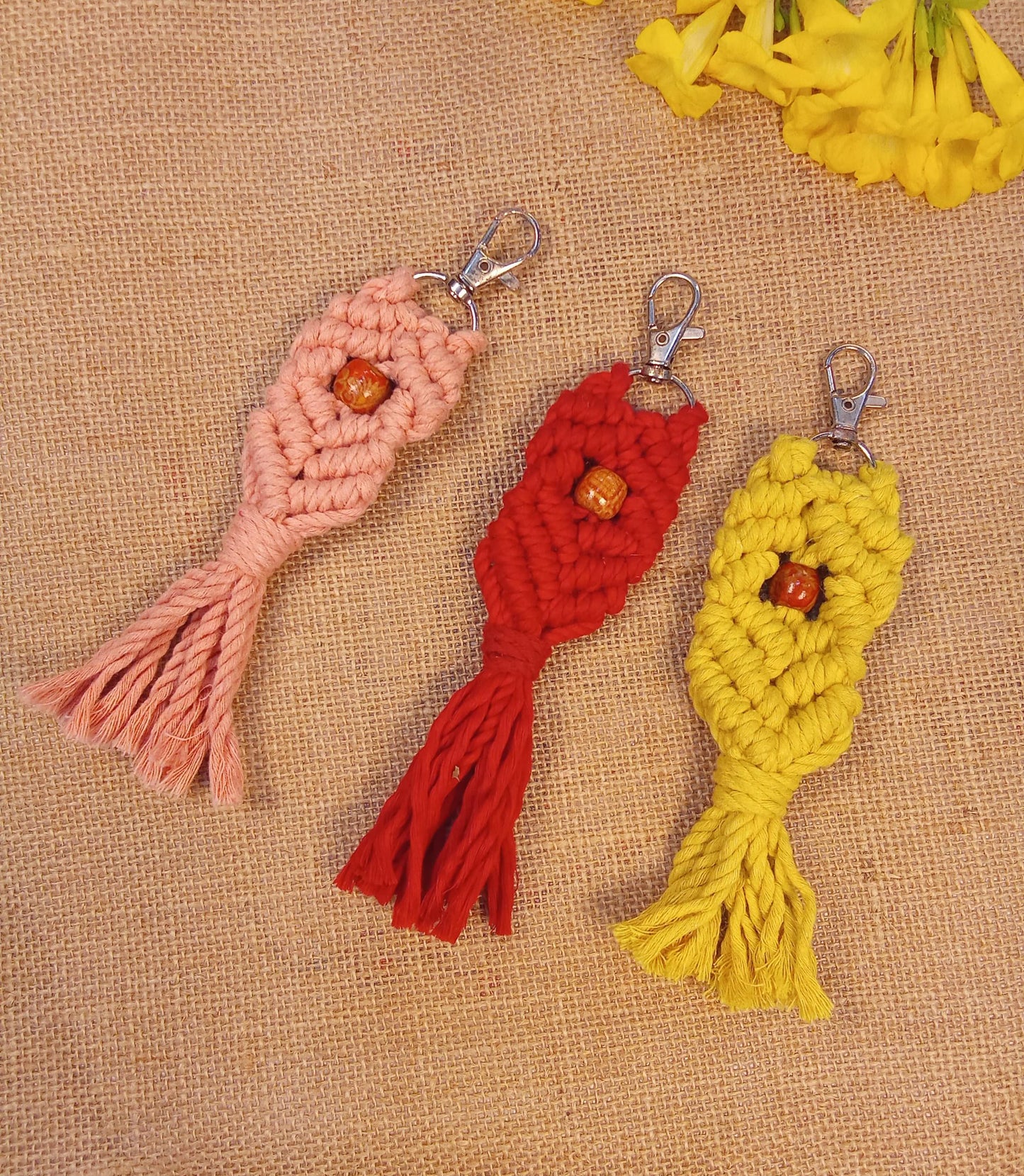 Handmade Macrame Keychains