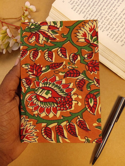 Kalamkari Print Mustard Handmade Diary