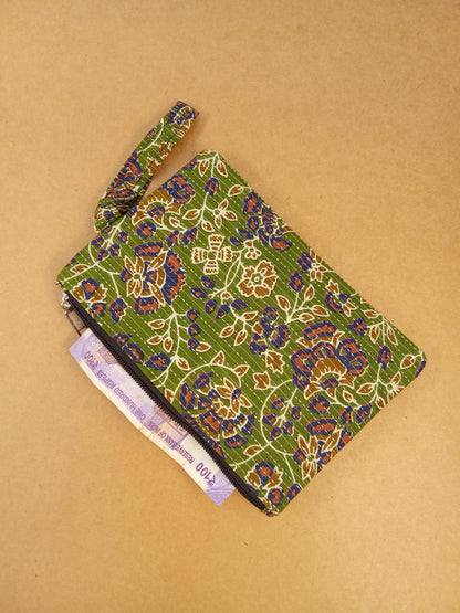 Set of Floral Diary, Warli Clutch, Floral Sunglass Case & Kalamkari Pouch