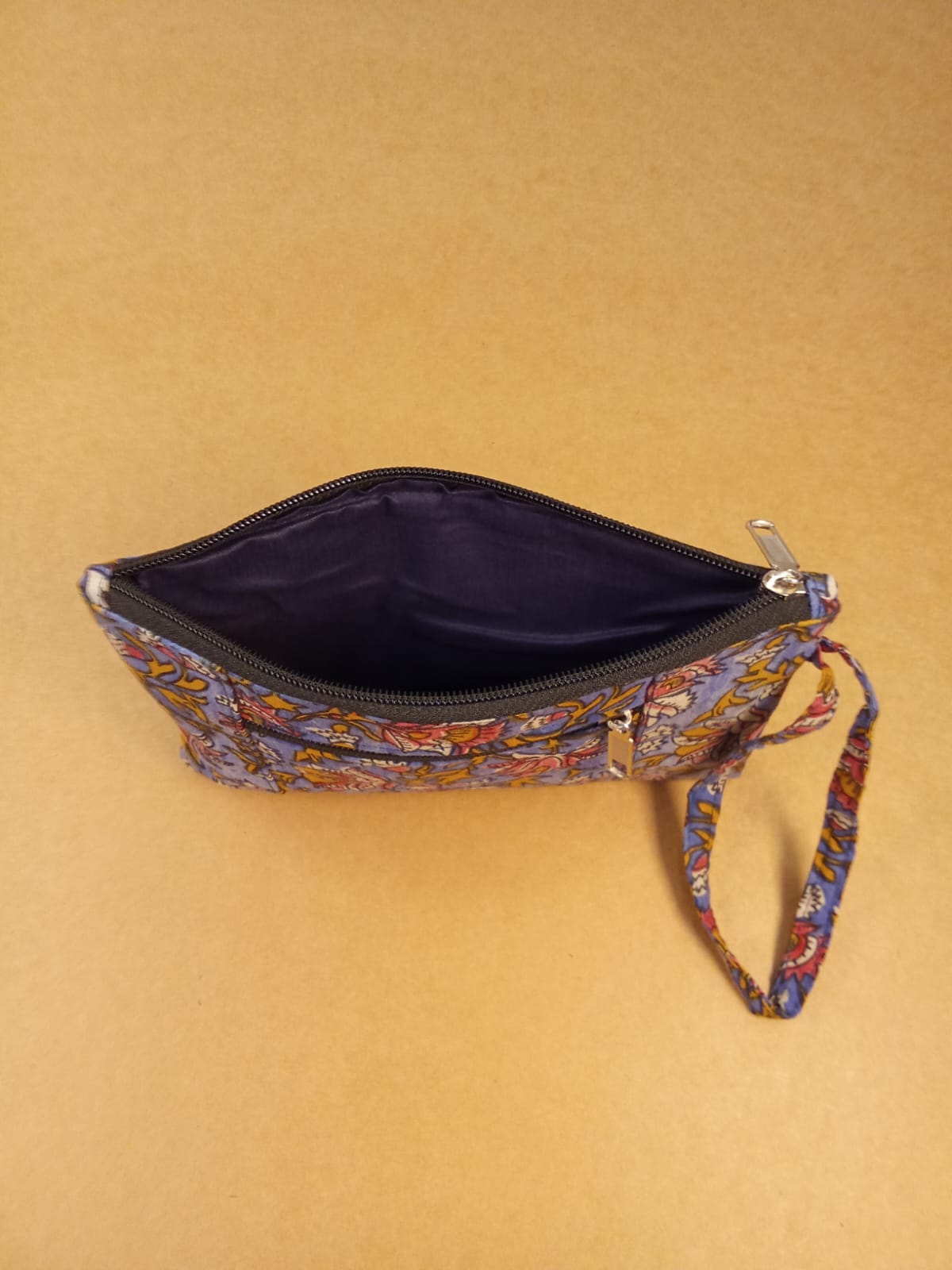 Multicolor Floral Print Cotton Multi-Utility Pouch