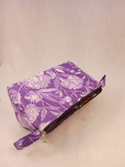 Floral Print Cotton Utility Pouch Kit