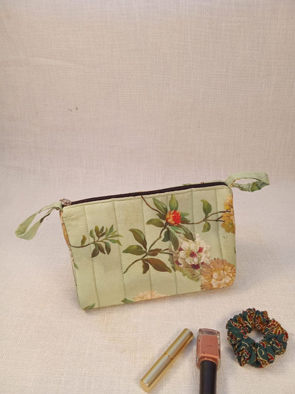 Floral Print Cotton Pouch Kit