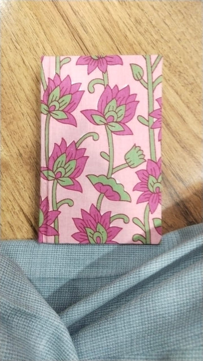 Lotus Print Diary & Pencil Pouch Desk Calm Set