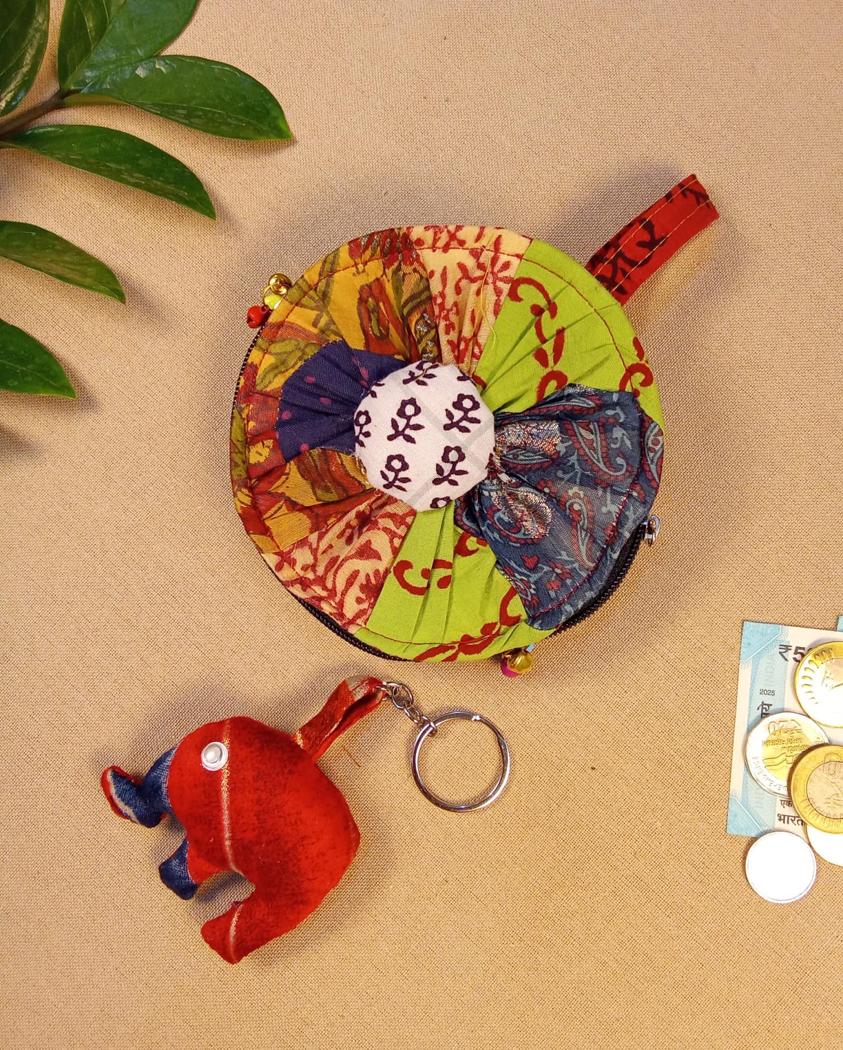 Coin Pouch & Cute Handcrafted Keychain