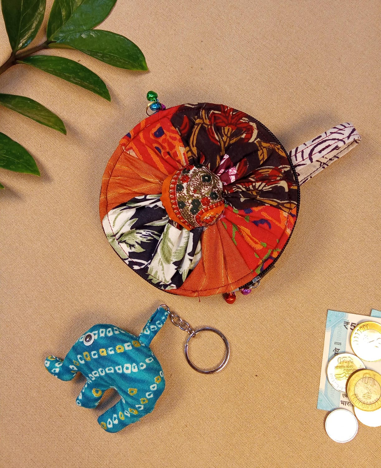 Coin Pouch & Cute Handcrafted Keychain