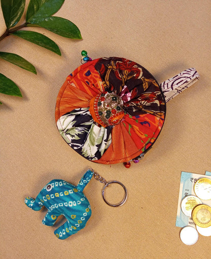 Coin Pouch & Cute Handcrafted Keychain