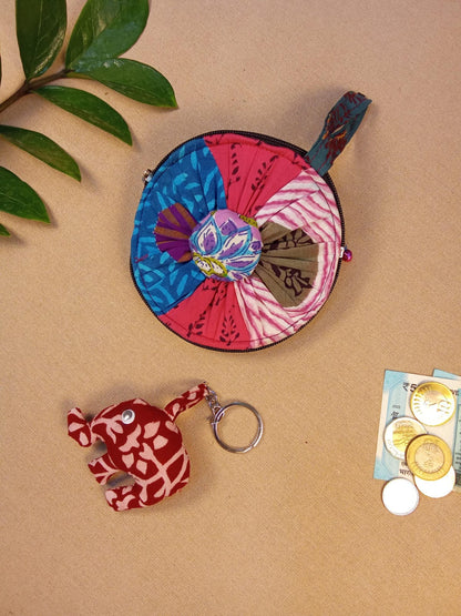 Coin Pouch & Cute Handcrafted Keychain