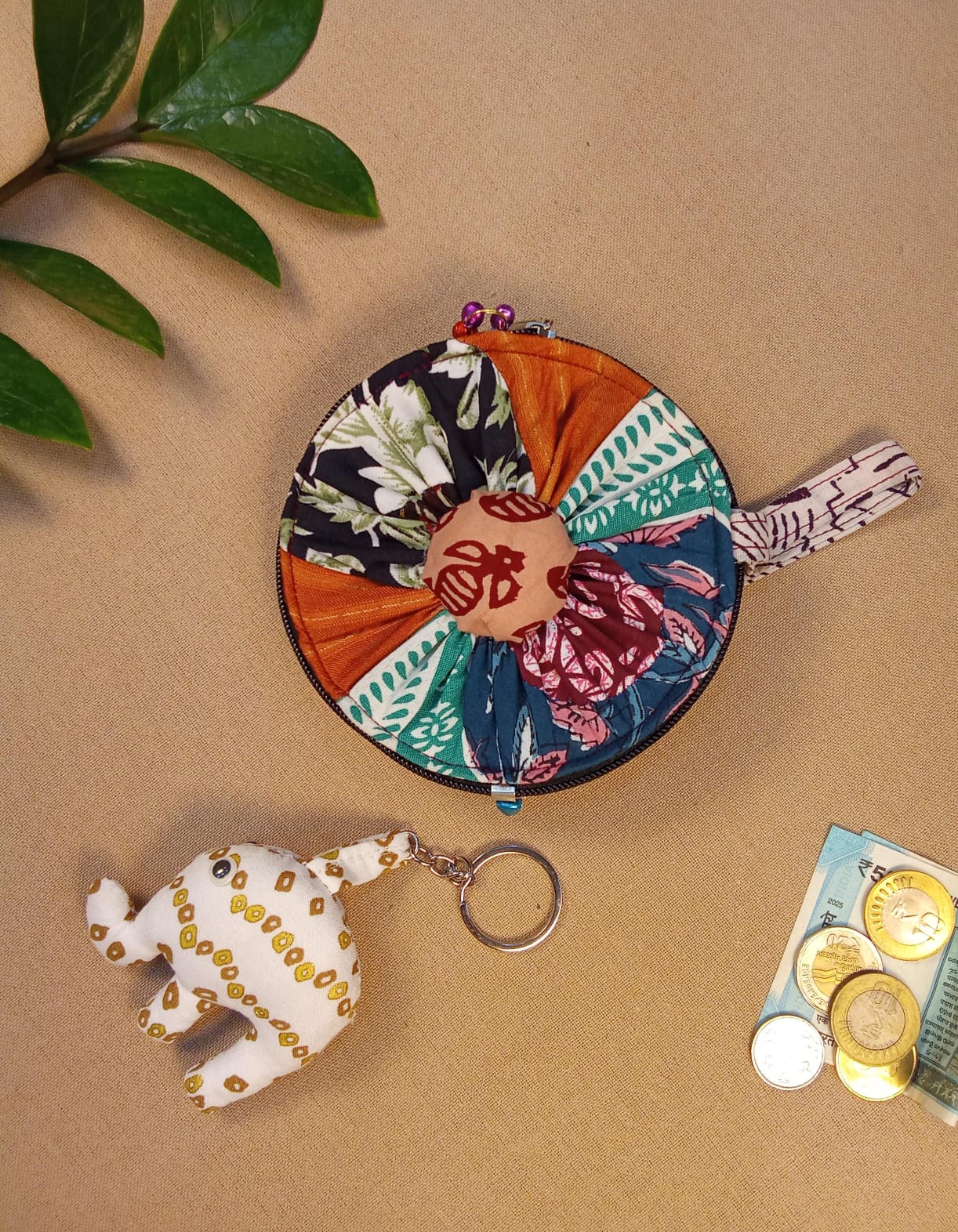 Coin Pouch & Cute Handcrafted Keychain