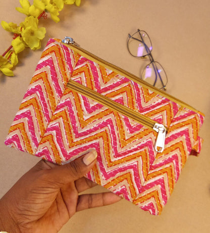 Lotus Print Diary & Pencil Pouch Desk Calm Set