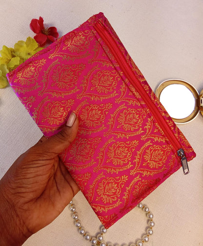 Pink Gold Handcrafted Clutch