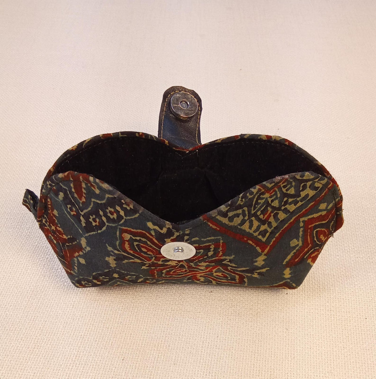 Indigo Floral Paisley Handmade Sunglass Case